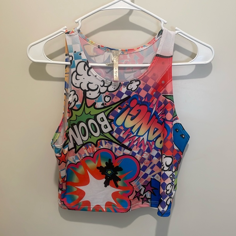 Comic book style tank top